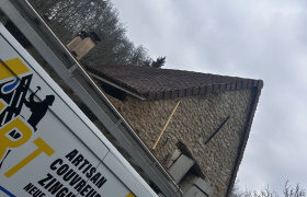 Chantier rénovation total de toiture à queyssac 